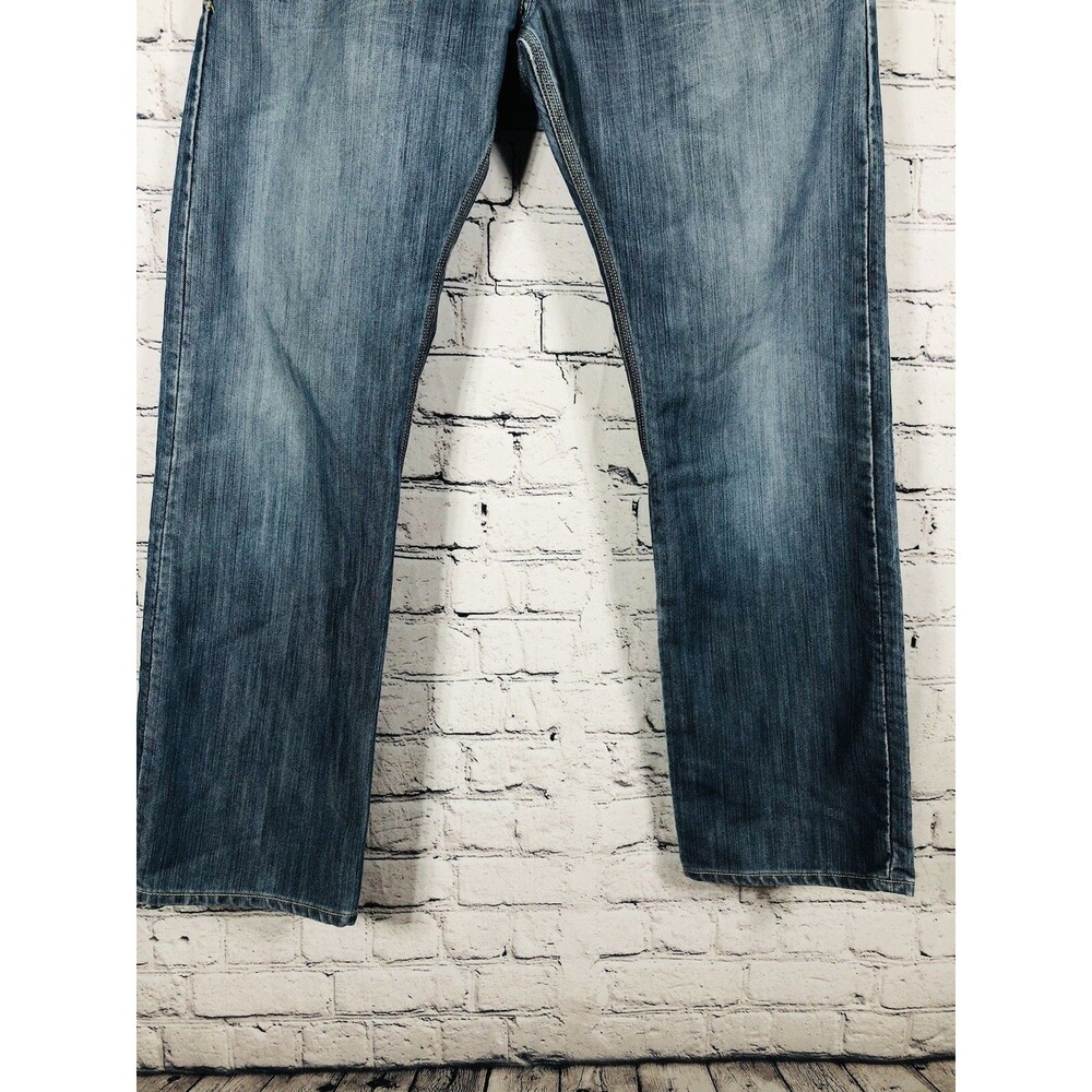Levi's Men 514 Slim Straight Jeans Flap Pocket Medium Wash Blue Size 33x30 - Picture 3 of 6
